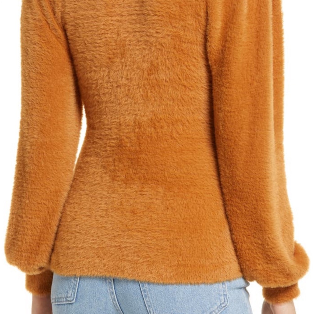 Rachel Parcell balloon sleeve fuzzy sweater - Picture 2 of 6